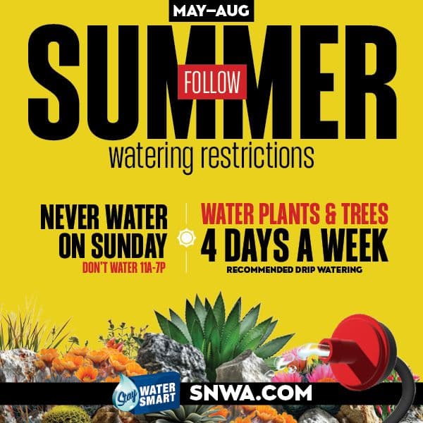 Summer Watering Restrictions in Effect May – August