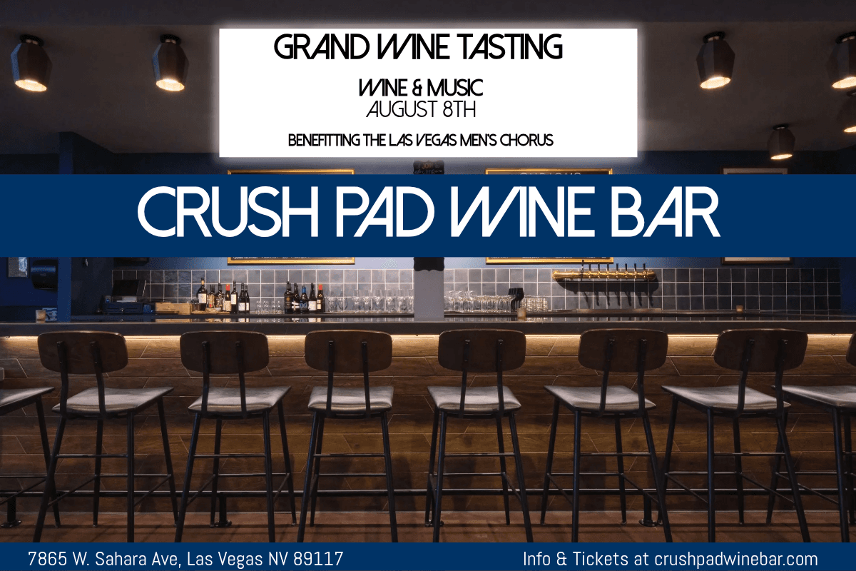 Crush Pad Wine Bar Display Ad - Wine and Music - August 8th
